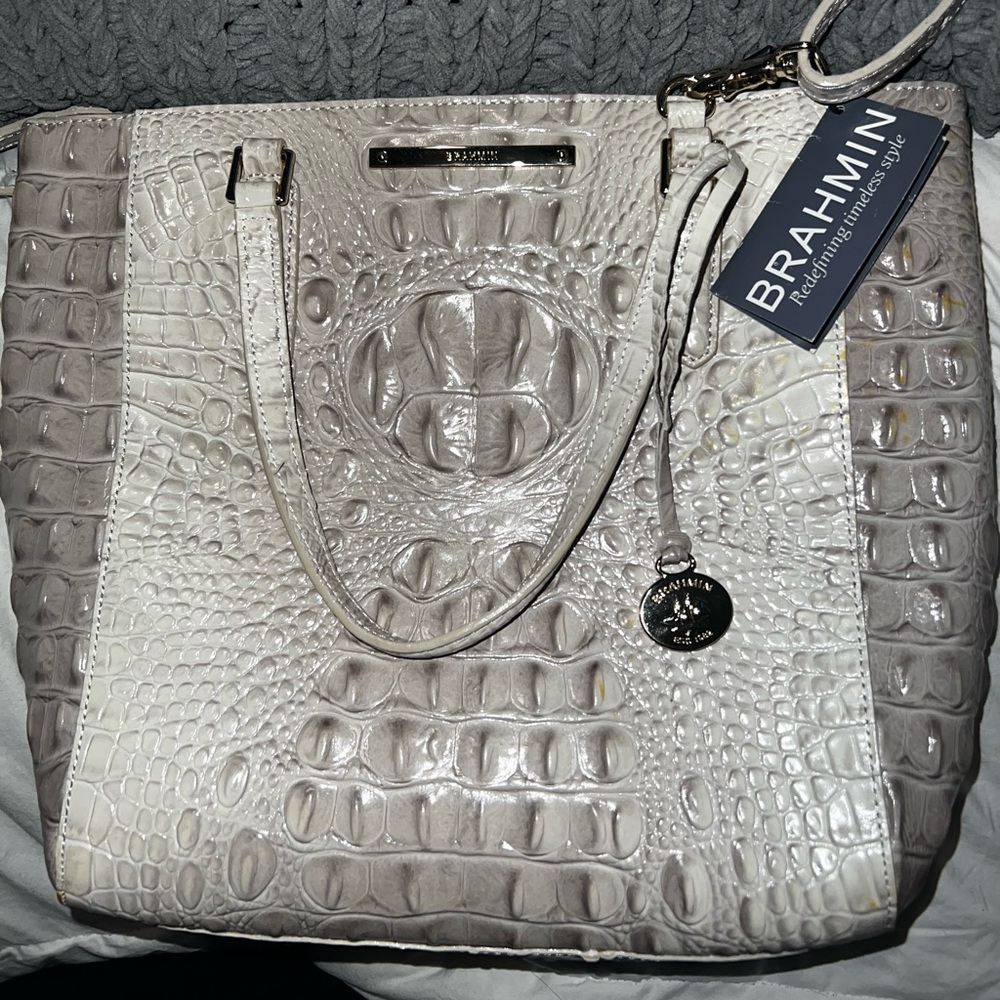 New with tags Brahmin Harrison Paloma Melbourne Genuine Leather carryall